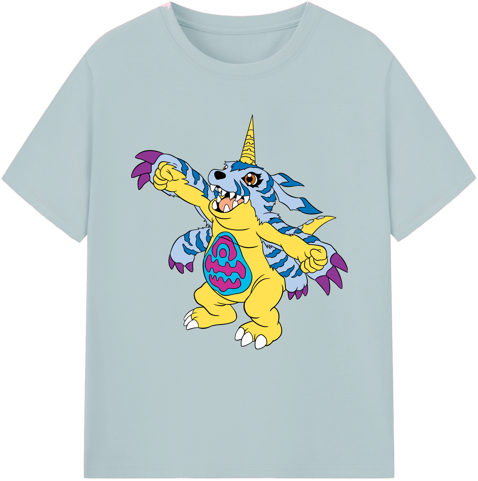 （画像用） Digimon デジタルモンスター/デジモン 綿100％半袖Tシャツ（フロントプリント）